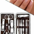 ÇOK SATAN 12 Parça Manikür Pedikür Seti Özel Deri Çanta El Ayak Bakımı Akne ve Sivilce Temizleme