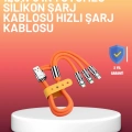 ÇOK SATAN 120W Şarj Destekli 3’ü 1 Arada Çoklu Şarj Kablosu – 1.2 Metre