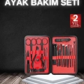 ÇOK SATAN 17 Parça Manikür Seti Taşınabilir Özel Çantalı El ve Ayak Bakımı Tırnak Batığı Temizleme