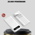 ÇOK SATAN 20.000 mAh 4 Çıkışlı LED Göstergeli Hızlı Şarj Powerbank