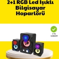 ÇOK SATAN 2.1 USB Bağlantılı Oyun Hoparlörü Renkli LED Işıklı