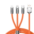 ÇOK SATAN 3 İn 1 Süper Hızlı Şarj Kablosu Android ve İOS Uyumlu Silikon Şarj Kablosu