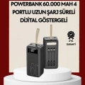 ÇOK SATAN 4 Çıkışlı Hızlı Şarj Destekli Powerbank