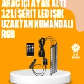 ÇOK SATAN 4 Parça RGB LED Araç İçi Aydınlatma Sistemi