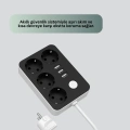 ÇOK SATAN 4.1A Hızlı Şarjlı Akım Korumalı 4 Priz ve 3 USB Çıkışlı Priz