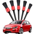 ÇOK SATAN 5 Adet Oto Detaylı Temizleyici Araç İçi Temizlik Fırça Seti Koltuk Döşeme Kapı Toz Alma Fırçası