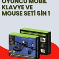 ÇOK SATAN 5in1 BT5.3 Mobil Oyun Kiti Klavye Mouse Dönüştürücü Seti