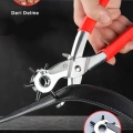 ÇOK SATAN 6 Başlıklı Döner Kemer Delme Aleti Metal Delik Açıcı Pense, Deri Kanvas Kemer Delme Makinesi
