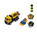 ÇOK SATAN AA992-01AB Çek Bırak Işıklı ve Sesli 1:28 Kamyon Ekskavatör / Beton Mikseri