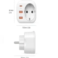 ÇOK SATAN Ac-115 2500w 3.4a 2usb 1type-c 1soket Akım Korumalı Şarj Adaptörü Priz Çoğaltıcı