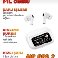 ÇOK SATAN Air 2 Max Plus Anc Dokunmatik Ekranlı Bluetooth Kulaklık Ios Android Tüm Telefonlara Uyumlu Kulaklık