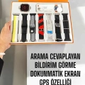 ÇOK SATAN Akıllı Saat 7 Farklı Kordonlu Arama Cevaplayan Bildirim GPS Özelliği