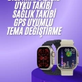 ÇOK SATAN Akıllı Saat Bluetooth Bağlantılı Uyku ve Sağlık Takibi