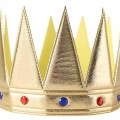 ÇOK SATAN Altın Renk Eva Yumuşak Kral Kraliyet Tacı Yetişkin Çocuk Uyumlu 55 cm