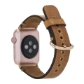 ÇOK SATAN Apple Watch Uyumlu Deri Kordon 38-40-41mm Roma G19 Taba