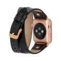 ÇOK SATAN Apple Watch Uyumlu Deri Kordon 42-44-45mm DT RG RST1