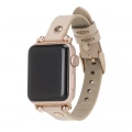 ÇOK SATAN Apple Watch Uyumlu Deri Kordon 42-44-45mm RT ERC3 Bej
