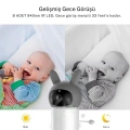 ÇOK SATAN Bebek Kamerası Kumandalı Monitörlü Karşılıklı Konuşma Özellikli , Hatırlatıcılı Ip Bebek Kamerası