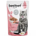 ÇOK SATAN BestPet Sterilised Jelly Pouch Somonlu Kedi Maması 85 Gr