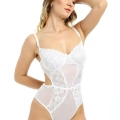 ÇOK SATAN Beyaz Dantelli Bodysuit - 887b