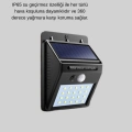 BFS 20 LED Güneş Paneli Aydınlatma – Fotoselli ve Hareket Algılamalı Dış Mekan Duvar Lambası