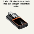 BFS 20.000 mAh Powerbank – 22.5W Hızlı Şarj, Çok Kablolu, Dijital Göstergeli