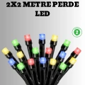 BFS 2x2 Metre Pil ile Çalışan Perde LED Işık – 8 Modlu Dekoratif