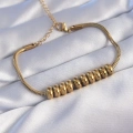 BFS 316L Çelik Gold Renk Oval Figürlü Bileklik