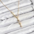 BFS 316L Çelik Zincir Gold Renk Kutup Yıldızı Model Kadın Kolye