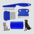 BFS 4’lü Evcil Hayvan Tüy Temizleme Seti – Paslanmaz Çelik,Plastik, Pratik ve Hijyenik Bakım
