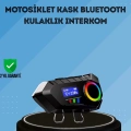 BFS 500mAh Bataryalı Bluetooth 5.4  İnterkom LED Ekranlı FM Destekli