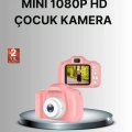 BFS 8 Megapiksel Mini Çocuk Kamerası HD Ekranlı Darbeye Dayanıklı ve Şarjlı