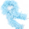 BFS  Açık Mavi Renk Kabarık Kalın Otriş Boa Tüy 6 cm Genişlik 180-200 cm Uzunluk