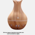 BFS Ahşap Desenli Aromaterapi Difüzör 130 ml Ultrasonik ve 7 Renk LED Işıklı