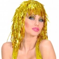 BFS Altın Sarısı Işıltılı Metalize Parti Peruğu