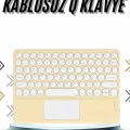 BFS Android ve İOS Uyumlu Bluetooth Klavye Touchpad Slim Kablosuz Wifi Q Klavye