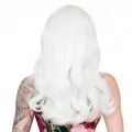 BFS   Beyaz Renk Kahküllü Dalgalı Uzun Parti Peruğu
