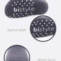 BFS   Bistyle Çemberli Kaymaz Havlu Soket Çorap 2Li BS10503 Gri-Antrasit