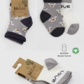 BFS   Bistyle Love Dog Penye Soket Çorap 2Li BS10118 Gri