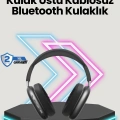 BFS Bluetooth V5.0 Kablosuz Kulak Üstü Kulaklık | Katlanabilir, Mikro USB Girişli