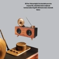 BFS Çift Hoparlörlü Bluetooth Gramofon Speaker – FM Radyo, USB, SD Kart ve AUX Girişli