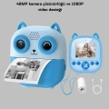 BFS Çocuklar İçin Dijital Kamera Termal Yazıcı 48MP Çift Kamera 1300mAh Batarya