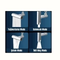 BFS Çok Fonksiyonlu Musluk Başlığı | 4 Su Modu | Geniş Uyumlu Adaptör Seti | Mutfak ve Banyo Uyumlu
