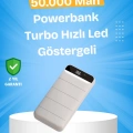 BFS Çoklu Cihaz Uyumlu LED Ekranlı 50000 mAh Powerbank