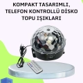 BFS Ev ve Parti İçin Masaüstü Bluetooth Disko Topu Işık Gösterisi