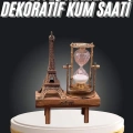 BFS Eyfel Kuleli Kum Saati Dekoratif Hediyelik Eşya Retro Eyfel Kulesi