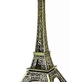 BFS Eyfel Kulesi Tasarımlı Kum Saati Kristalleştirilmiş Kum Saati Dekoratif Ahşap Görünümlü