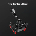 BFS Gidon Bağlantılı 360° Derece Ayarlanabilir 3.5”-7.2” Uyumlu Motosiklet Bisiklet Telefon Tutucu