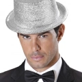 BFS   Gümüş Renk Uzun Plastik Simli Parti Şapkası