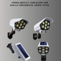 BFS Güneş Enerjili LED Lamba + Güvenlik Kamerası Görünümlü– 5-8 m Hareket Algılamalı, Beyaz Işık